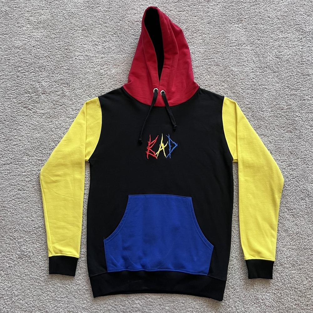 XXXTentacion Bad Vibes Forever Colorblock Hoodie Mens Medium Multicolor Pullover